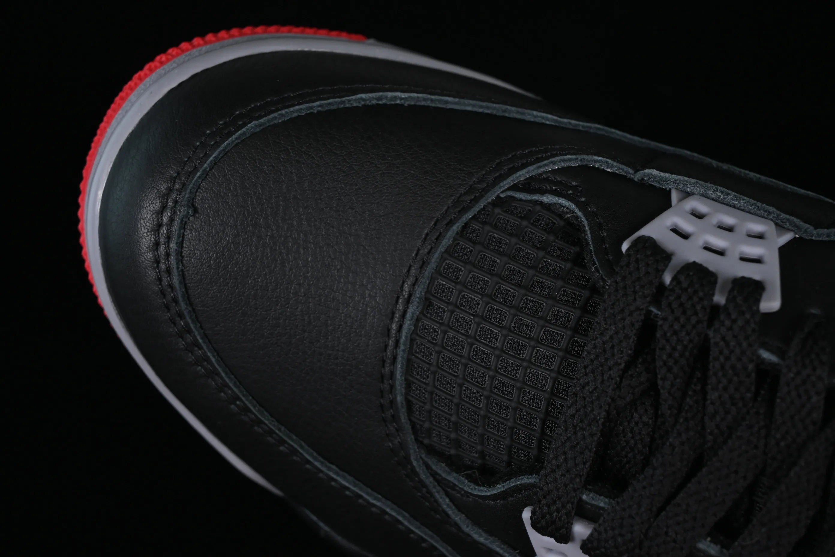 All categories Air Jordan Jordan series basketball shoes Air Jordan 4 LJR version Air Jordan 4 Retro "Bred Reimagined" AJ4 Joe 4 black red FV5029-006